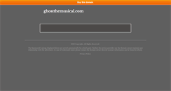 Desktop Screenshot of ghostthemusical.com